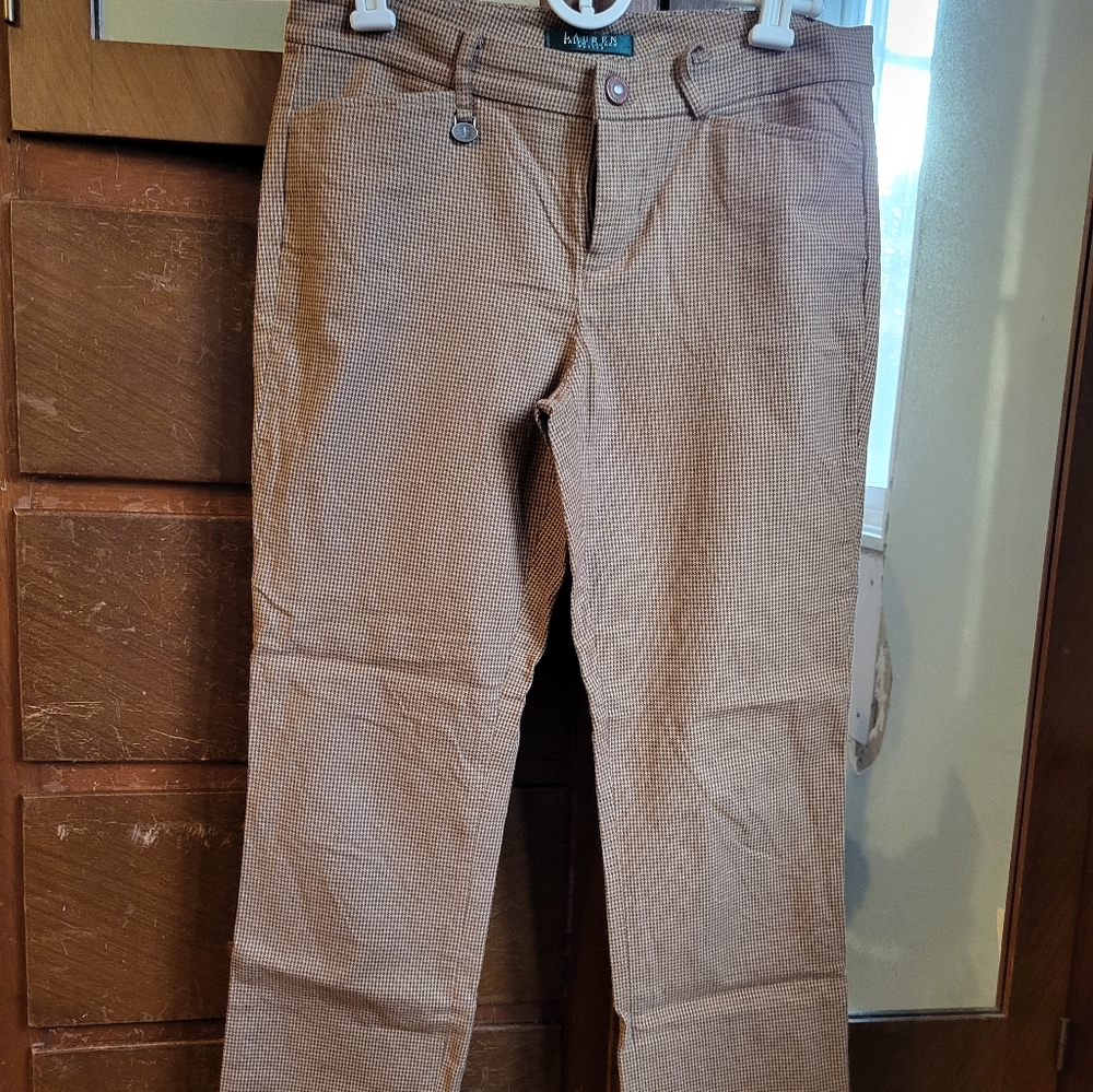 Brown/Tan Tweed. Ralph Lauren. 2P